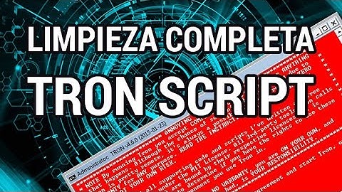 Limpieza completa de malware y virus con Tron Script www.informaticovitoria.com
