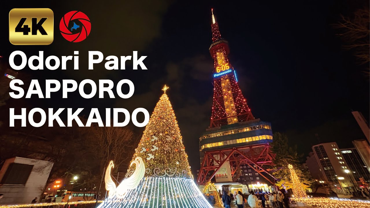 【4K】Sapporo White Illumination-Odori Park,Sapporo, Hokkaido