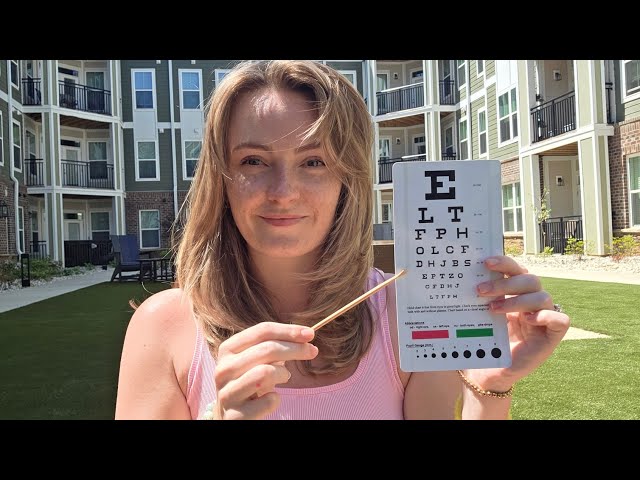 ASMR 10 minute Cranial nerve exam outside 