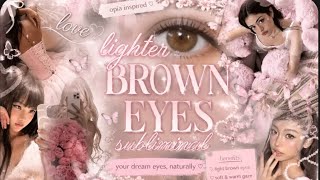  ⊹ ࣪ ˖ ୨୧ LIGHTER BROWN EYES SUBLIMINAL | Soft, Warm & Golden Eyes 🎀🪽 screenshot 5