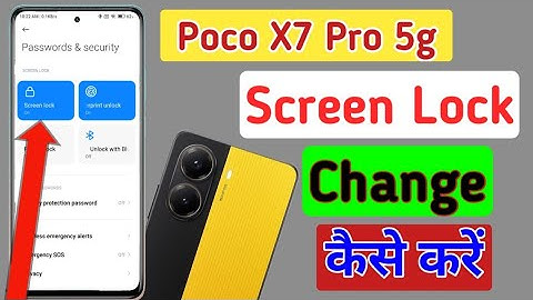 How to change pattern lock in Poco x7 pro 5g | Screen lock/Poco x7 pro me password kaise change kare