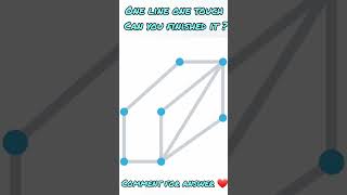 one line one touch | Brain game | Thinking 🤔 | fun game | stress relief | can you finished it ? screenshot 1
