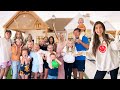 My FAMiLY reacts to our NEW HOUSE for the first time! *ALL 16 kids*
