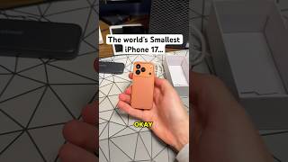 Smallest iPhone 17 in the world?? #iphone #apple #techtok