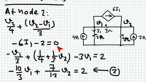 Elec Eng 2CI5: Lecture 10, Nodal Analysis II