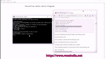 TensorFlow Hello World Example