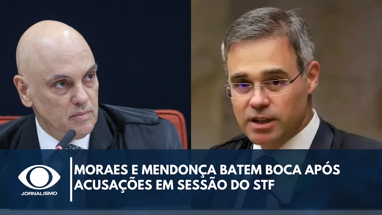 Moraes e Mendonça batem boca após acusações em sessão do STF