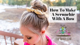 How To Make A Scrunchie With A Bow