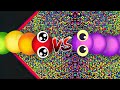 OMG🐍 KING RAINBOA Vs BOSS UBE 🐍 FINAL BATTLE 🔥 BEST EPIC SNAKE IO GAMEPLAY 🐍#snakeio