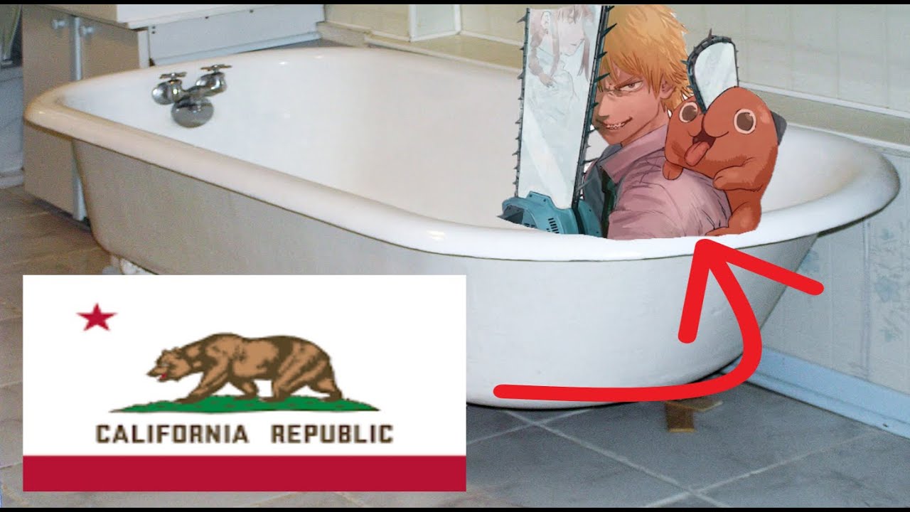 Denji sings california girls in the bath tub YouTube