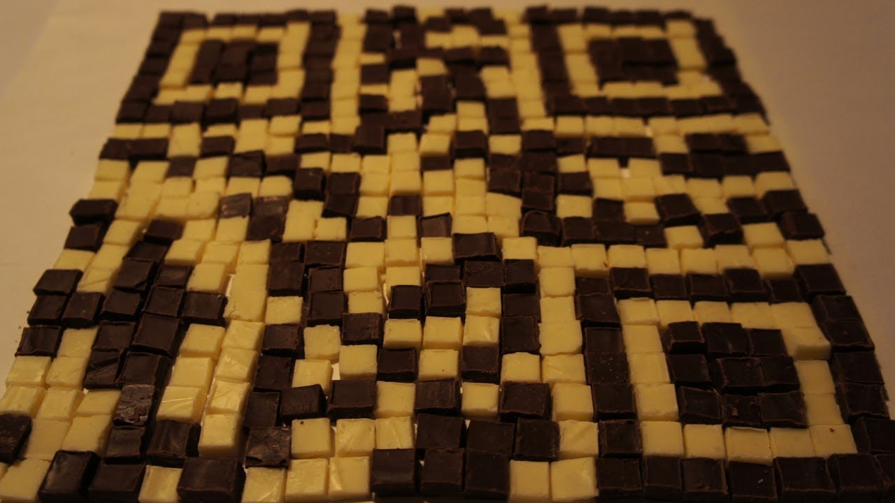 ⁣How to make QR code Chocolates for Valentine's Day