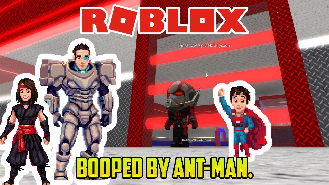 Roblox Booped By Ant Man Family Superhero Tycoon Youtube - roblox superhero tycoon 2 player youtube