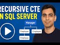 How Recursive CTE Works in SQL Server Explained with Real-Life Example | SQL Server Interview