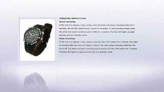 Spy Watch 4Gb Camera Spy Cam Instructions