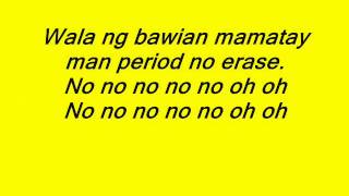 Video thumbnail of "Diary ng Panget Theme Song No Erase with lyrics by: James Reid and Nadine Lustre"