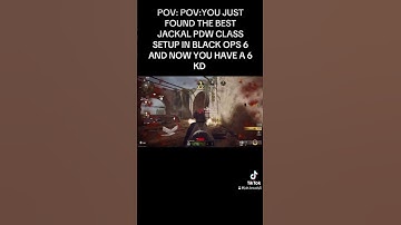 POV: POV:YOU JUST FOUND THE BEST JACKAL PDW CLASS SETUP IN BLACK OPS 6 AND NOW YOU HAVE A 6 KD #bo6