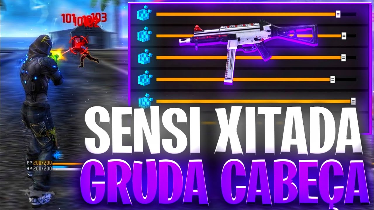 SENSI XITADA !!! ⚙️ QUALQUER CELULAR 🔥 A MELHOR SENSIBILIDADE PARA SUBIR CAPA NO FREE FIRE!