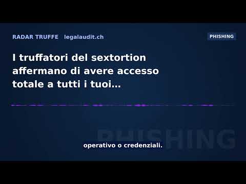 I truffatori del sextortion affermano di avere accesso totale a tutti i tuoi dispositivi