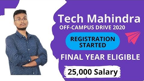 Tech Mahindra recruitment | CSE, IT, E&C, E&TC Engineering, and MCA students can apply