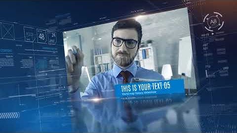 World map history slideshow | After Effects template