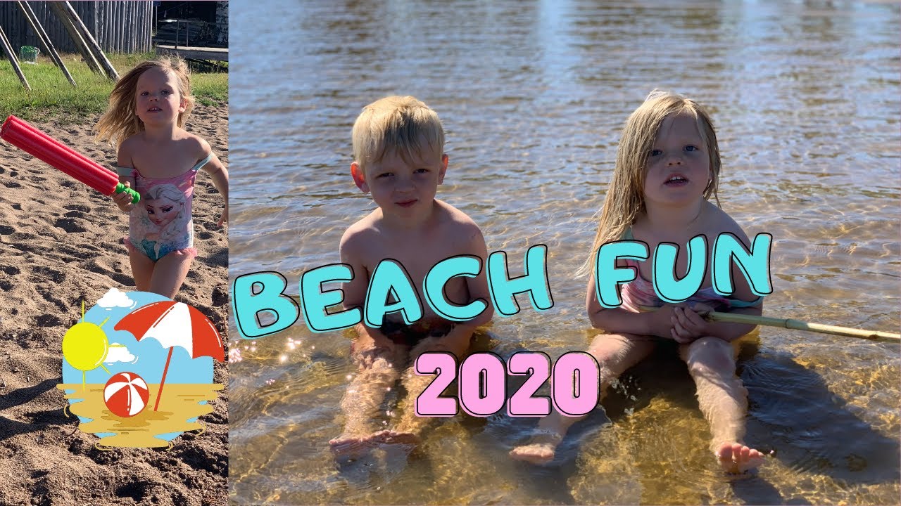 Beach Fun Day Kids 2020 |  Kids on the beach VLOG Day