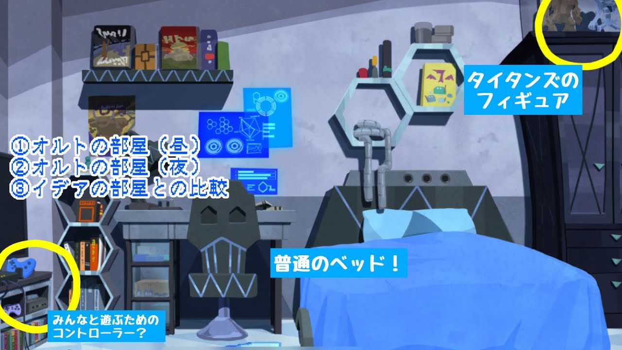 ツイステ オルトの部屋背景 昼 夜 イデアの部屋との比較 Youtube