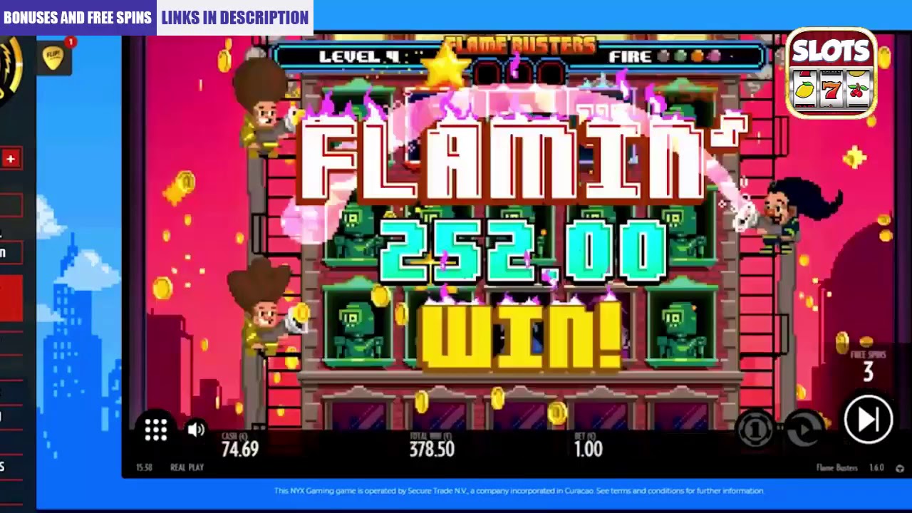 FLAME BUSTERS SLOT BIG WIN **WITH SURPRISE**!