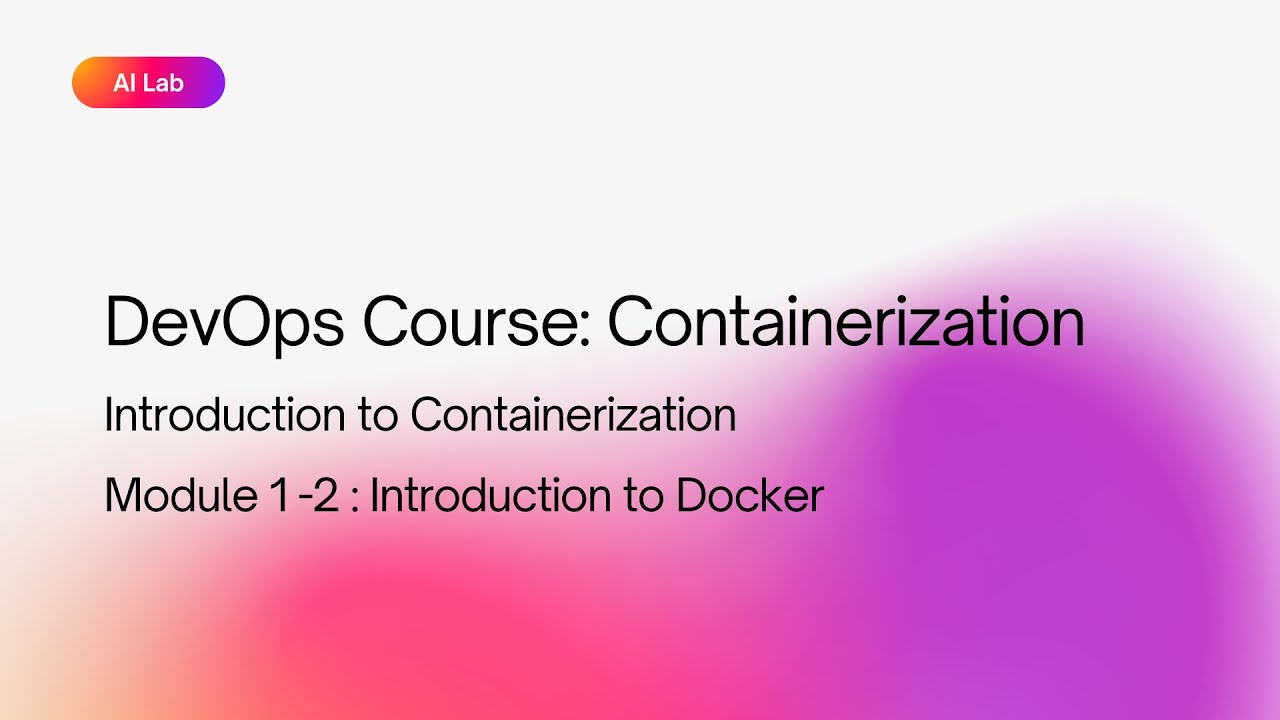 Introduction to Docker | Docker Explained from Scratch | DevOps Course ...