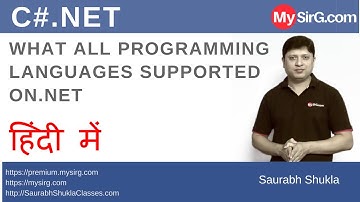 What all programming languages supported on .NET? | MySirG.com