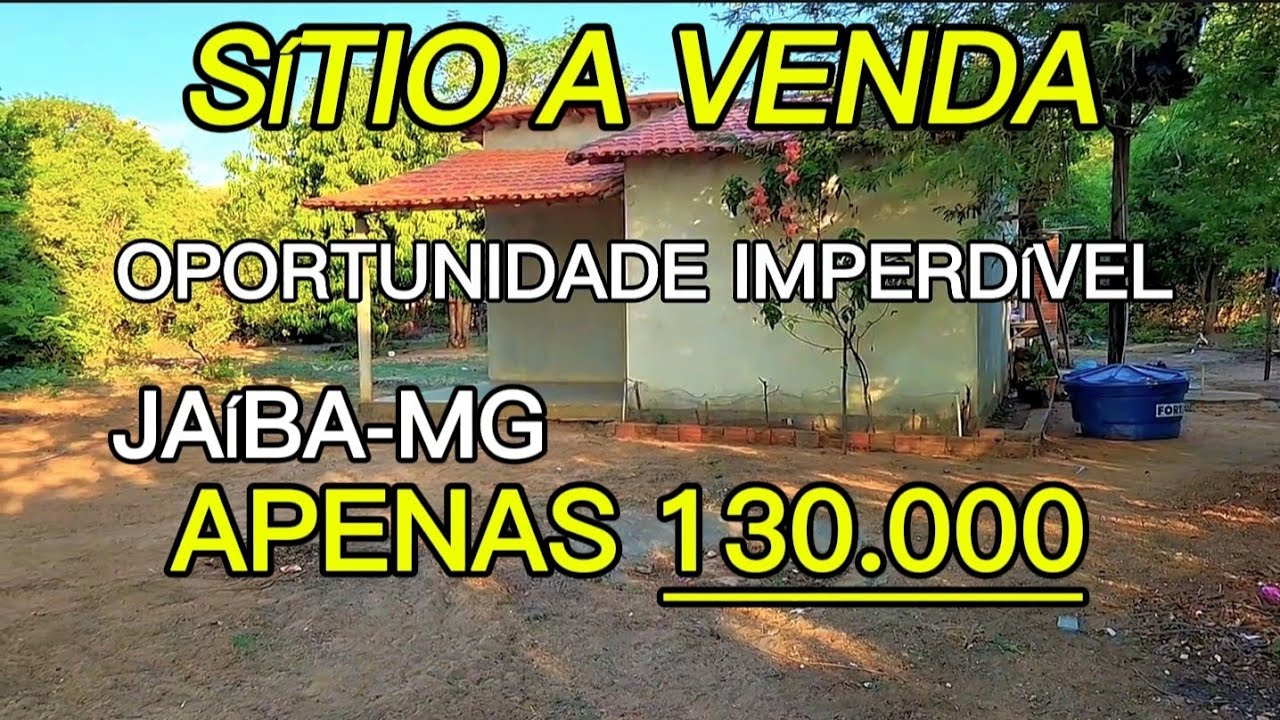 BAIXOU O PREÇO DO SÍTIO. APENAS 130.000 - PROJETO JAÍBA - NORTE DE MINAS GERAIS 