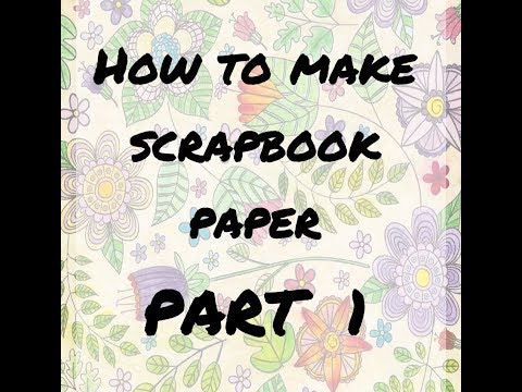 Handmade scrapbook paper from trash Part 1 - Starving Emma