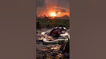 The giant python has entered the hippo