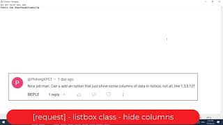[ Request - Hide Columns ] - VBA Listbox Class