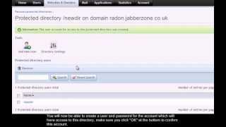 How to create password protected directories in Plesk 11