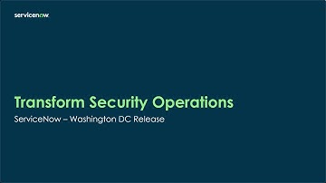 Transform Enterprise Security (Washington DC Release)
