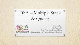 1.6 DSA - Multiple Stack and Queue