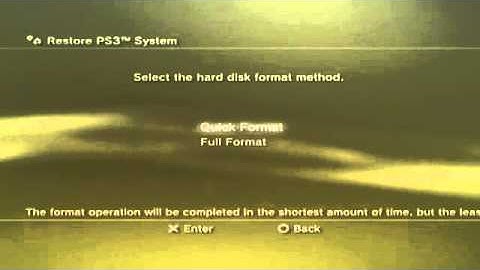How to Factory Reset a Sony PlayStation 3