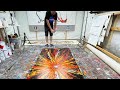 GIANT exploding artwork - created LIVE on air!!