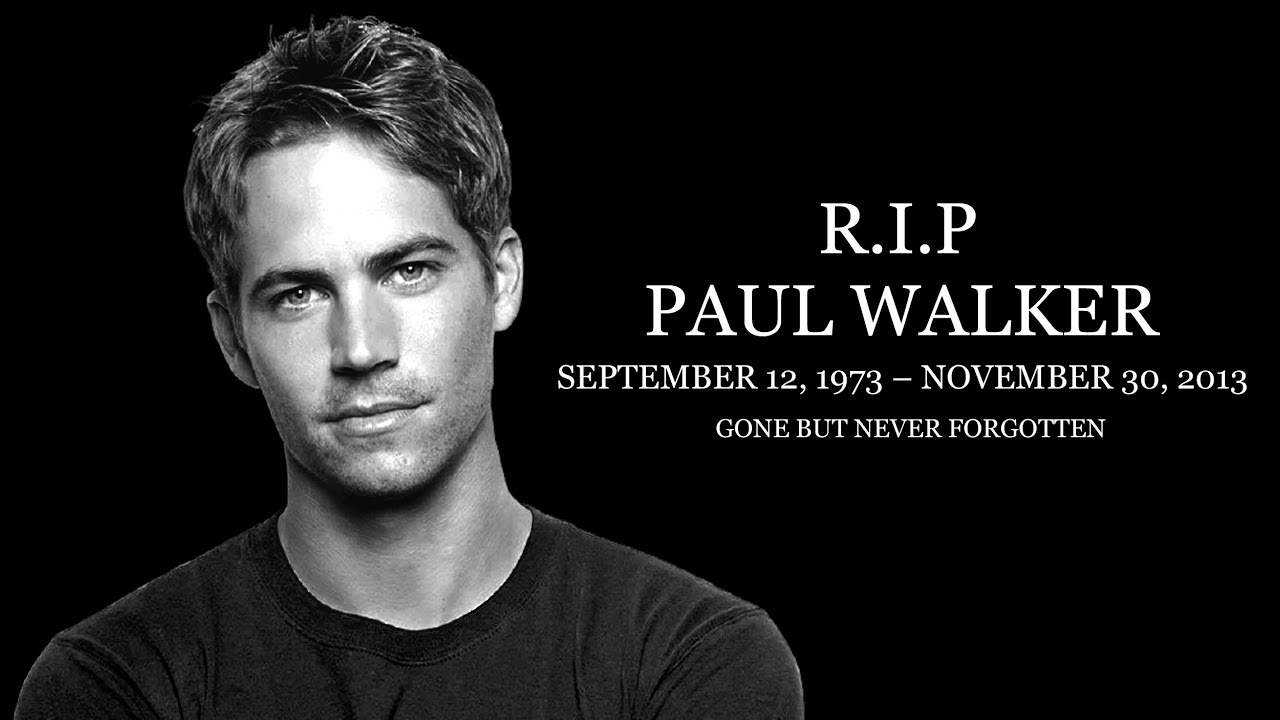 Paul Walker Tribute - See You Again - YouTube