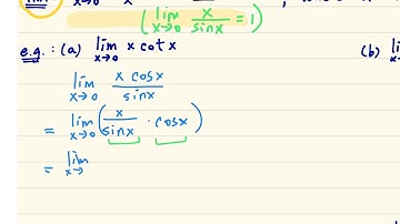DSE M2 - F4 Ch04 Limit - Example 05a (sin x over x)