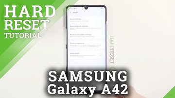 How to Factory Reset SAMSUNG Galaxy A42 – Delete Personal Data & Customized Settings