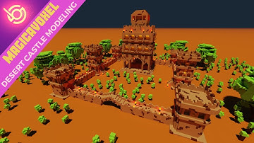 Desert Castle | MagicaVoxel [Speed-Art]