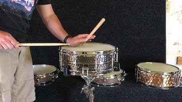 TreeHouse Custom Drums 5x14 Hammered Brass Snare Drum