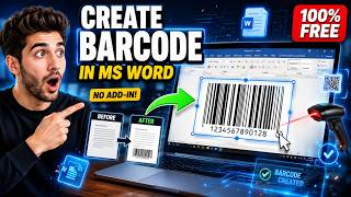 How to Make QR Code & Barcode in MS Word | QR Code Generator in Word (2026 Tutorial)