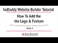 How to upload the Logo and Favicon to your GoDaddy Website