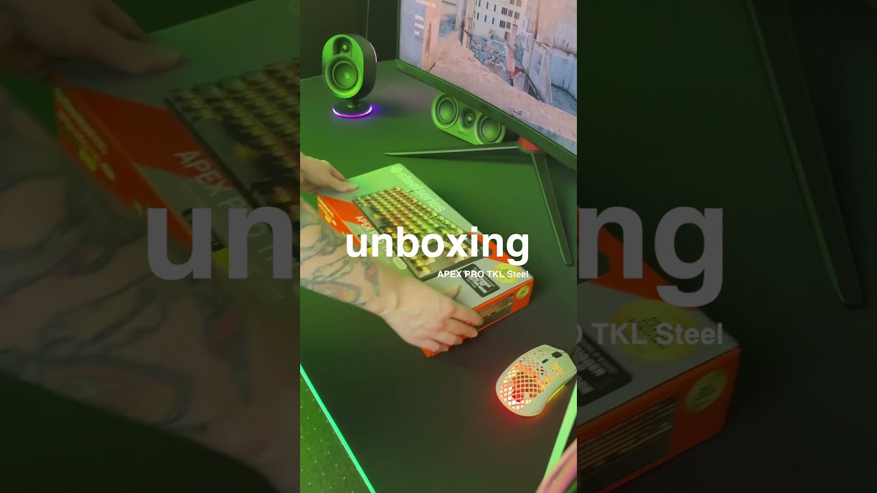APEX Pro TKL Steel Unboxing & ASMR #steelseries