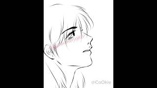 SILENCED WITH A KISS #delulu #art #digitalart #deluluarts #digitaldrawing #enemiestolovers