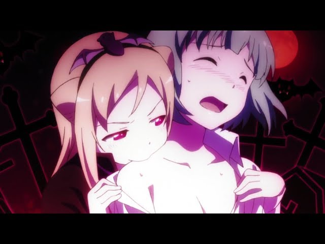 【Anime】Vampire bites her victim class=