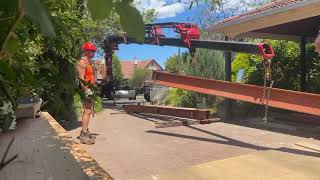Steel Beam Lift by Red Tow’s Argosy Crane Truck | Long-Reach 43TM Effer Demonstration