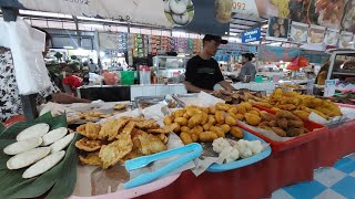 PENUH ANEKA JAJANAN GORENGAN DI DALAM PASAR !!! INDONESIAN STREET FOOD